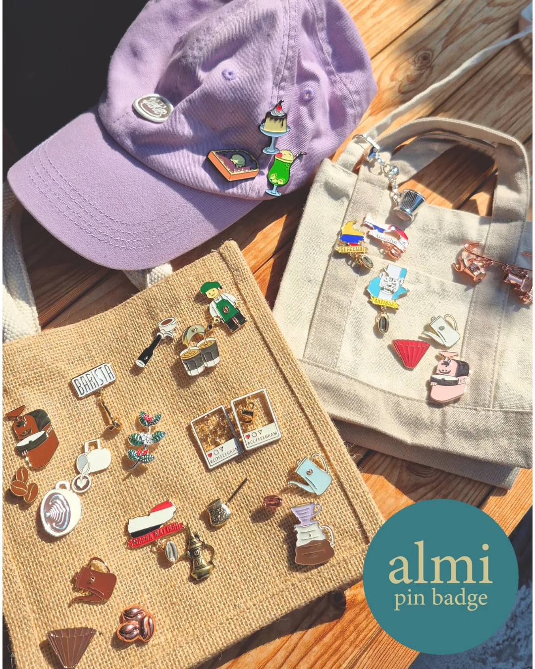almi pin badgeのイメージ