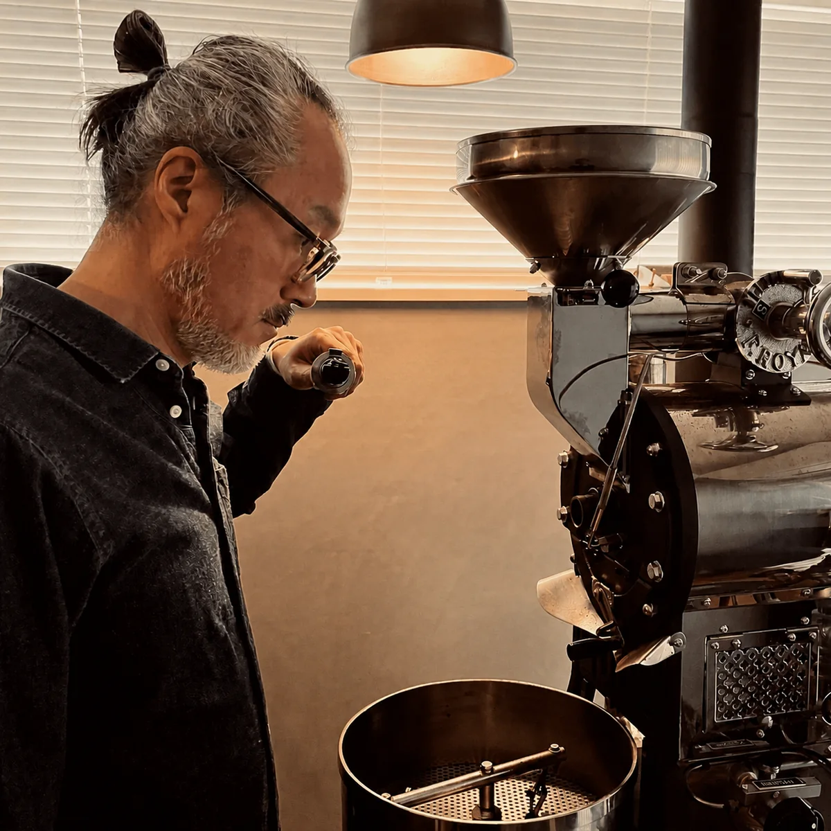 Boom Boom Coffeeの焙煎風景